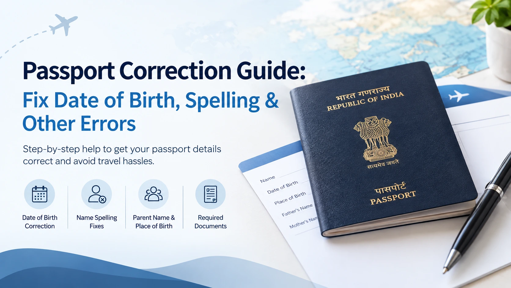 Passport Correction Guide: Fix Date of Birth, Spelling & Other Errors